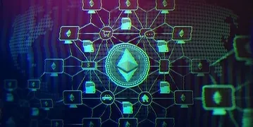 Ethereum coin on a dark net